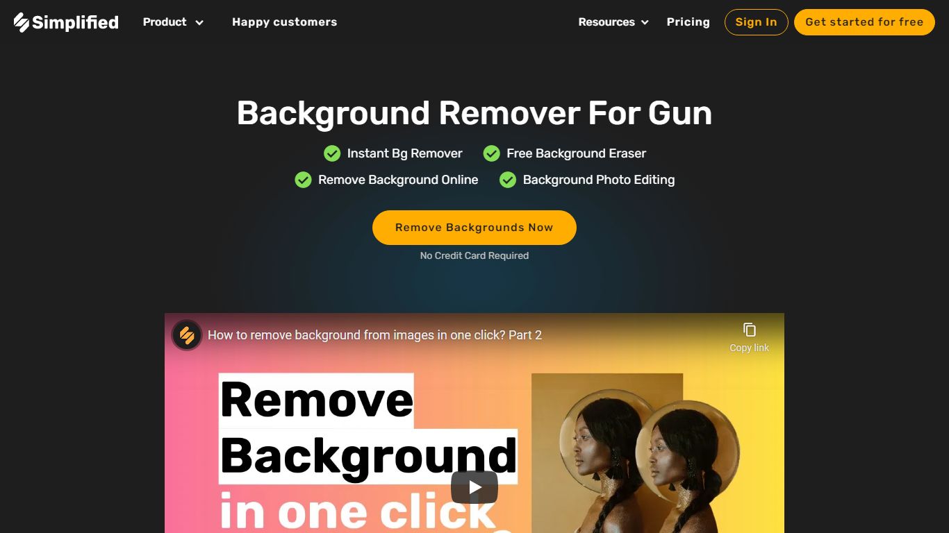 Free Background Remover Tool For Gun Image - simplified.com